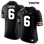 Youth NCAA Ohio State Buckeyes Kory Curtis #6 College Stitched Authentic Nike White Number Black Football Jersey GK20W55BP